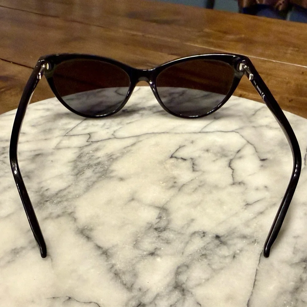 Swarovski Gloss Black Crystal Cat Eye Eyeglass FRAME w/Case - SK5174-3 54-16-140